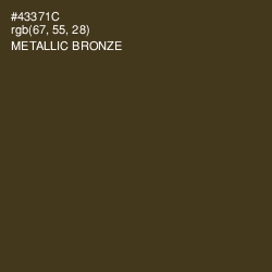 #43371C - Metallic Bronze Color Image